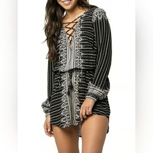 Rip Curl Nordstrom Lace Up Dress M